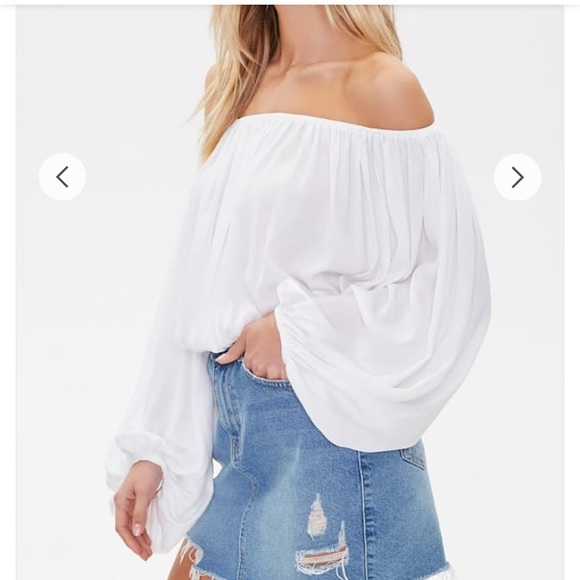 F21 Tumeric Peasant Blouse - Picture 3 of 5